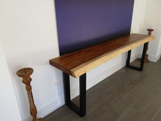 Consola Teca Natural Madera Maciza