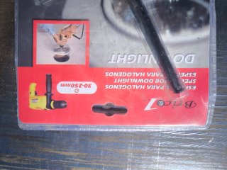 Corta círculos ajustable para halogenos