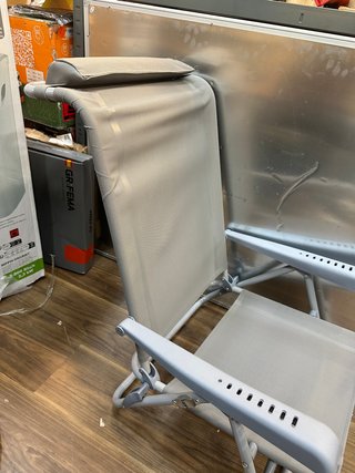 Relaxdays Tumbona Plegable con Reposacabezas