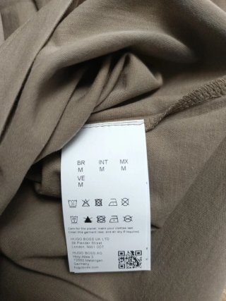 Camiseta BOSS Beige Logo Grande