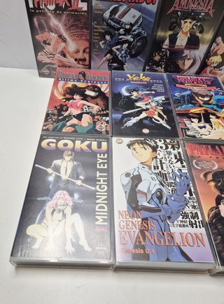 Lote VHS Anime Manga Vintage Evangelion Ranma