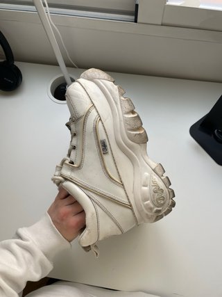 Zapatillas Buffalo plataforma blancas