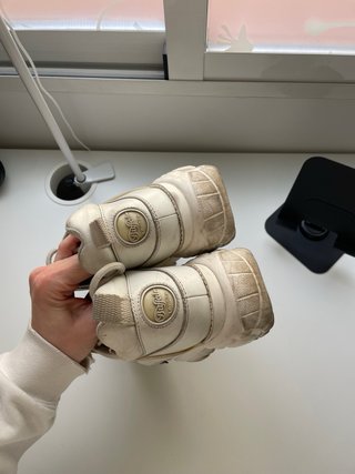 Zapatillas Buffalo plataforma blancas