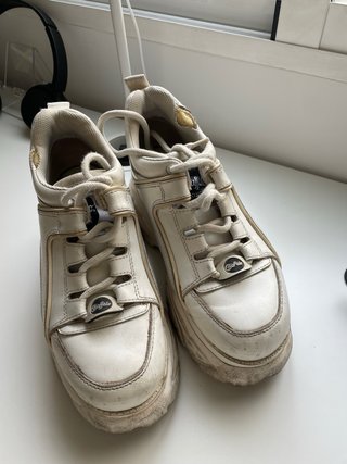 Zapatillas Buffalo plataforma blancas