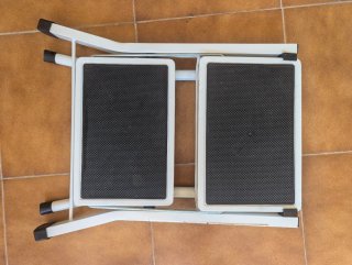 Escalera Plegable 2 Peldaños Blanca