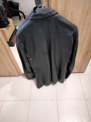Chaqueta Cuero DKNY Jeans Hombre Negra