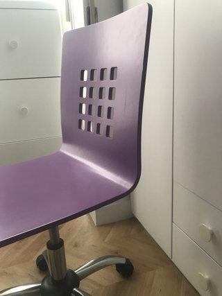 Silla de escritorio infantil morada