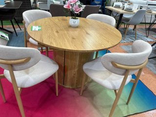 Mesa redonda madera 110cm