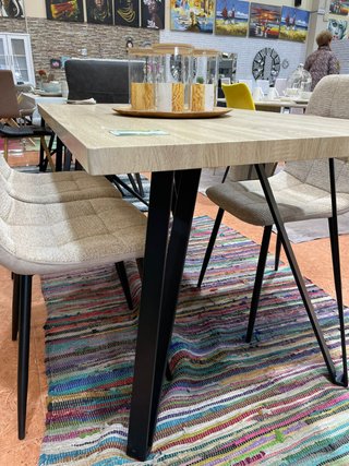Mesa Comedor Madera y Metal