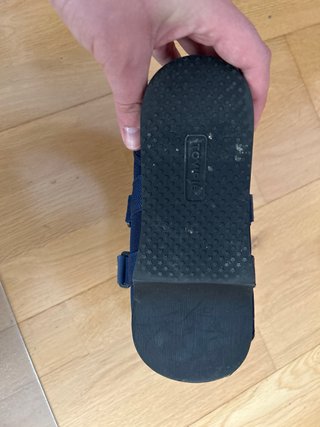 Zapato ortopédico azul