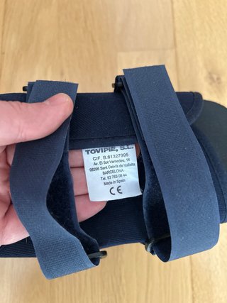 Zapato ortopédico azul
