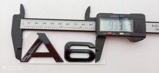 EMBLEMA LOGO TRASERO AUDI A6 NEGRO