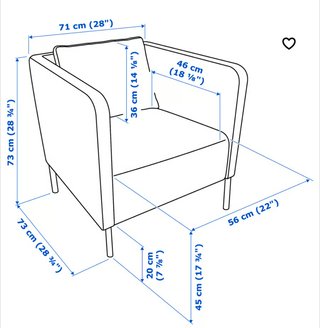 Sillón IKEA EKERO, Como Nuevo, Nunca Usado