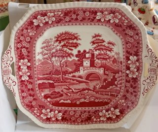 JuegoPorcelana Inglaterra Rojo- Blanco SPONE'S TOW
