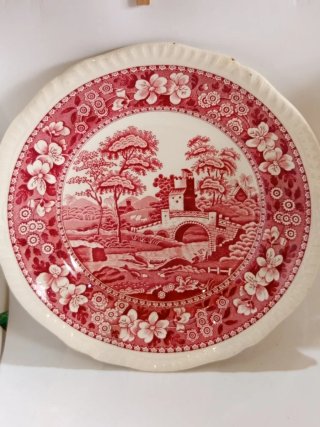 JuegoPorcelana Inglaterra Rojo- Blanco SPONE'S TOW