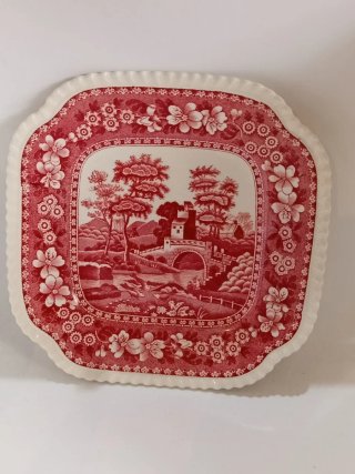 JuegoPorcelana Inglaterra Rojo- Blanco SPONE'S TOW