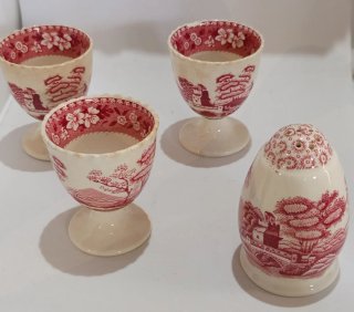 JuegoPorcelana Inglaterra Rojo- Blanco SPONE'S TOW