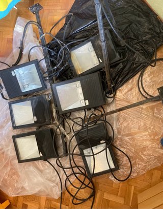 Lote 6 Focos Halógenos 150W RX75 IP65