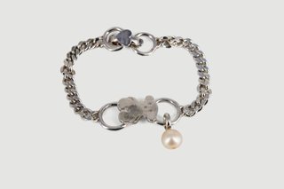 Pulsera Tous Oso Perla Plata