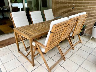 Comedor Terraza Acacia 6 Sillas
