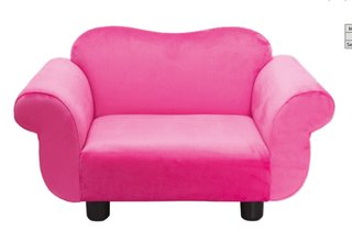 Sofá para perros rosa