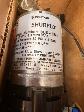 Bomba de agua Shurflo RV/Caravan