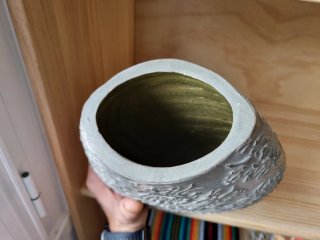 Jarrón Zara Home Cerámica Gris