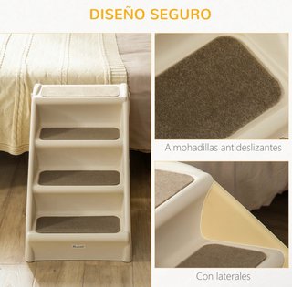 Scala per cani beige