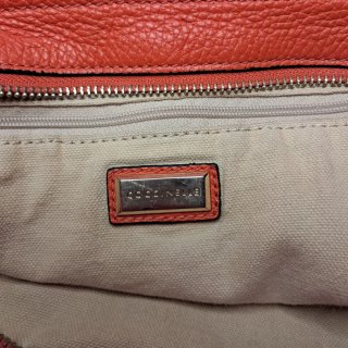Bolso Coccinelle Naranja Piel