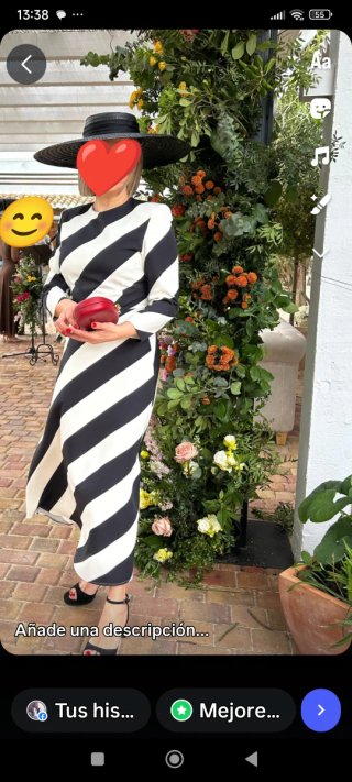 Vestido Coosy Rayas Blanco y Negro