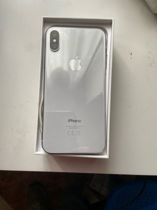 iPhone X 256 GB plateado como nuevo batería 97%