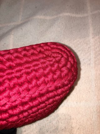 Pochette uncinetto fatta a mano bordeaux