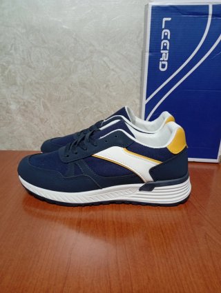 Sneakers Leerd Uomo Blu Taglia 41 Nuove