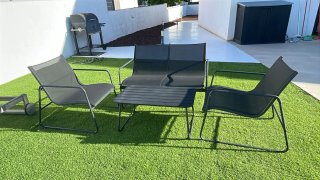 Conjunto Muebles Exterior: Sofá, 2 Butacas y Mesa
