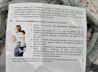 Mochila Portabebés Ergonómica Verde Menta