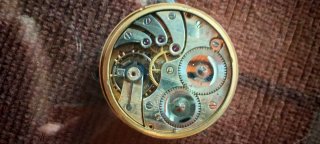 Maquinaria Reloj Bolsillo LONGINES, numeración oro
