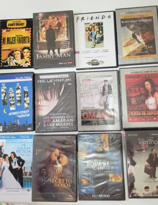 Lote 12 DVDs Películas Variadas Español. 3 € lote.