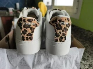 Zapatillas Kappa Blancas con Leopardo