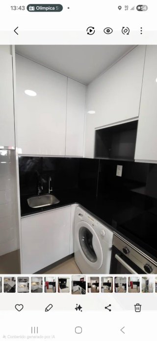 Cocina moderna: muebles, vitrocerámica, etc.