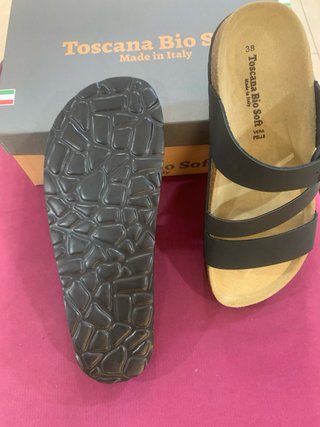 Toscana Sandali suola in Pelle Made in Italy