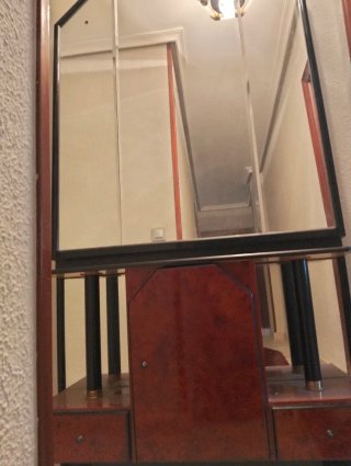 Mueble recibidor con espejo 1 metro x30 cm