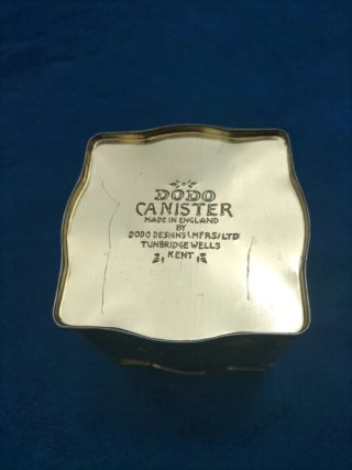 Caja metálica vintage para té