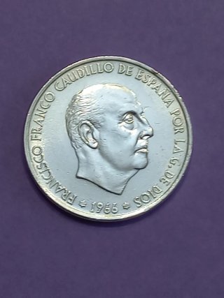 Moneda Franco Caudillo de España 1966