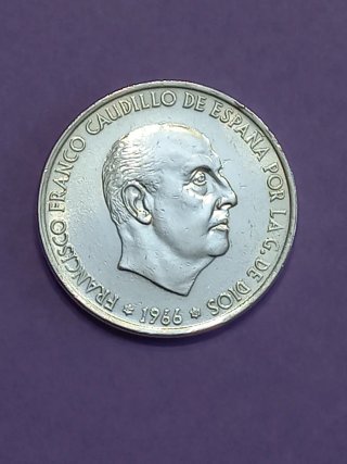 Moneda Franco Caudillo de España 1966