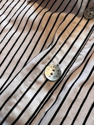 By Bitte Kai Rand Striped Halter Top Open Back NWT