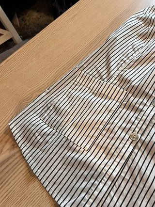 By Bitte Kai Rand Striped Halter Top Open Back NWT