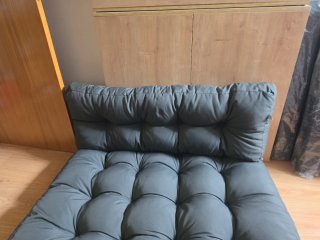 Cojines para sofá de palets gris antracita