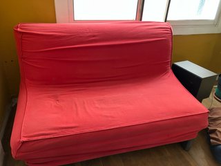 Sofá Cama 2 Plazas Rojo