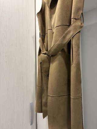 Chaleco Zara ante marrón