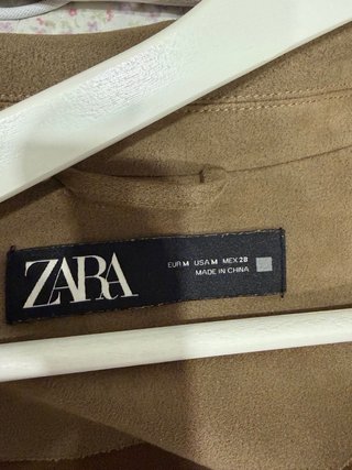 Chaleco Zara ante marrón
